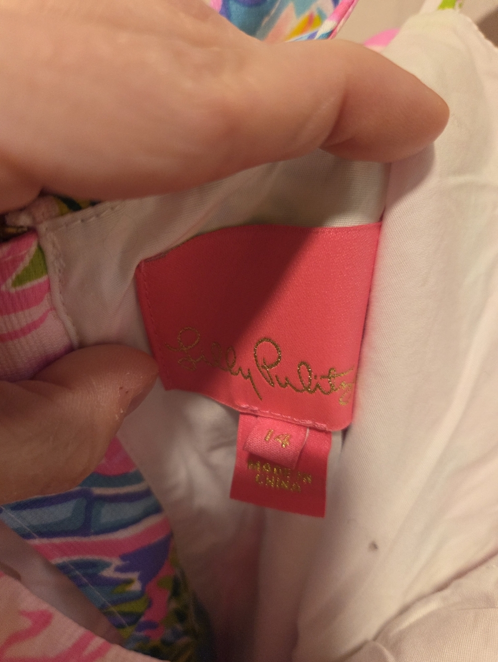 Lilly Pulitzer Shelli Stretch Dress In Block Party 14 Worn Once - Picture 4 of 4